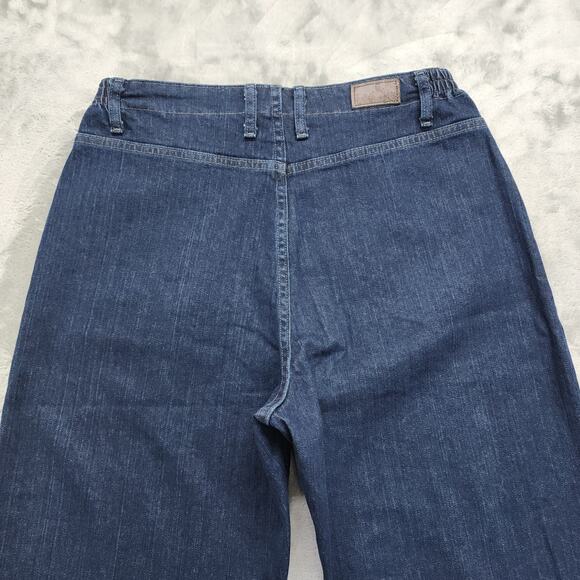 Lee Jeans Womens 12 SHORT Blue Relaxed Fit Side Elastic Mid Rise Stretch Denim - Picture 4 of 13